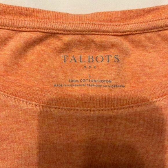Talbots Orange Long Sleeve Tee - Picture 2 of 3